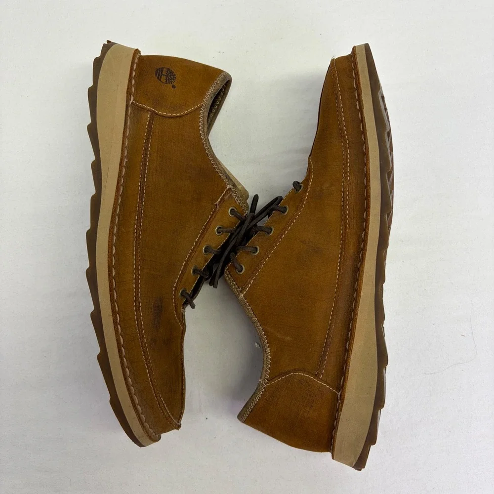 Timberland Oxford Shoes Mens 10M Brown Leather Comfort Zone Casual Gorpcore
